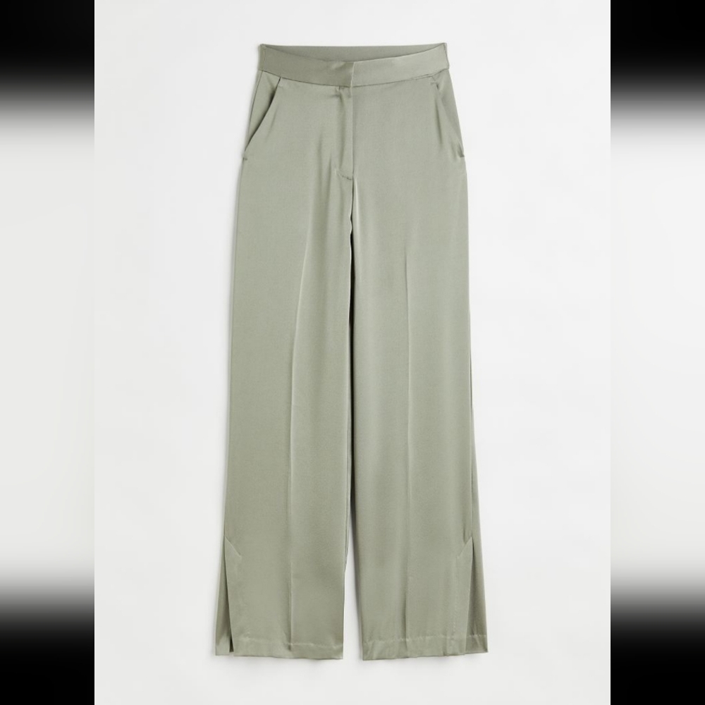 NWT H&M satin pants size 10